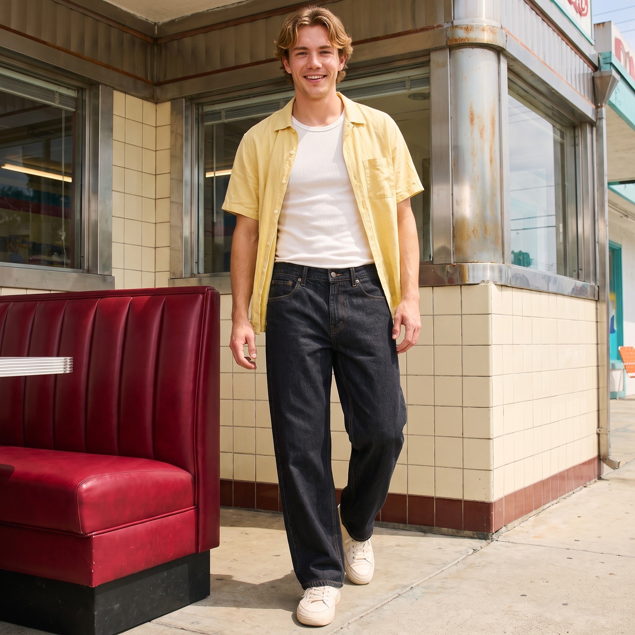 VINTAGE WIDE LEG JEANS