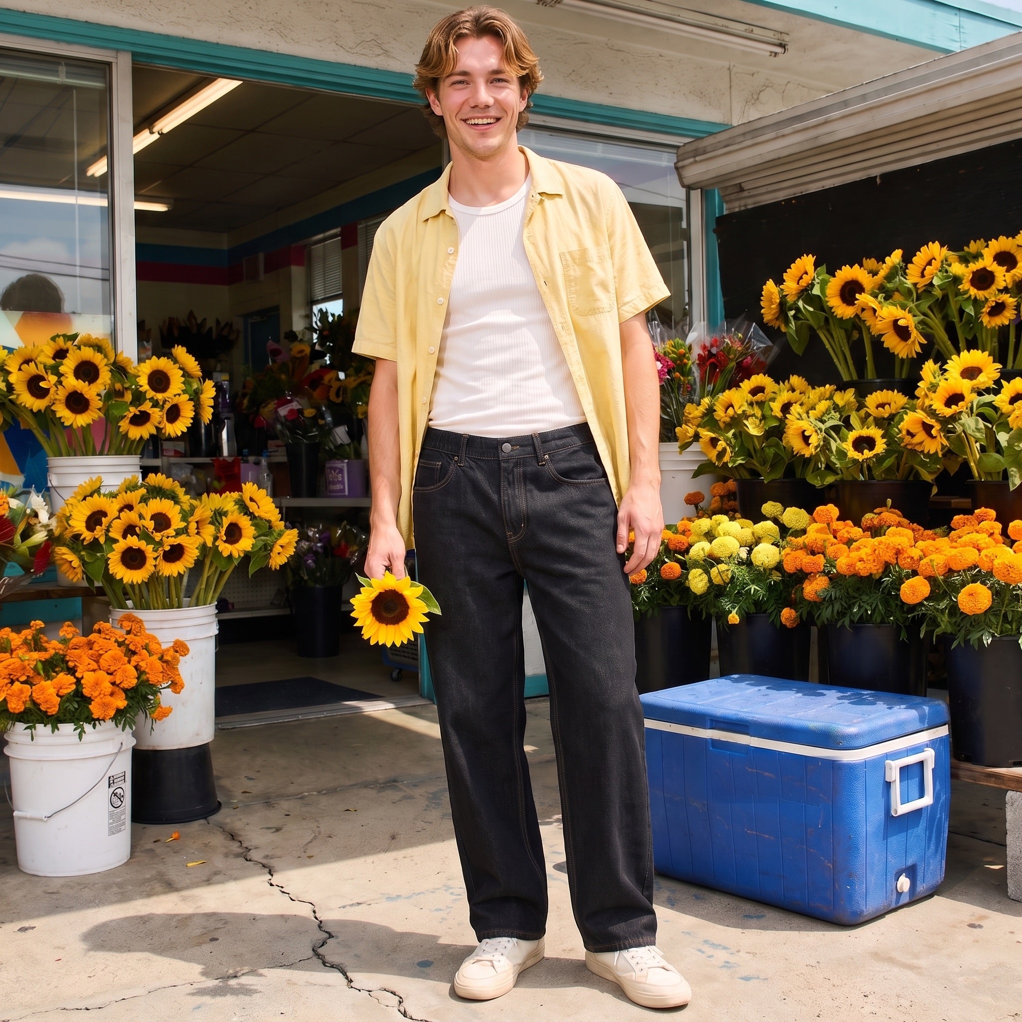 VINTAGE WIDE LEG JEANS