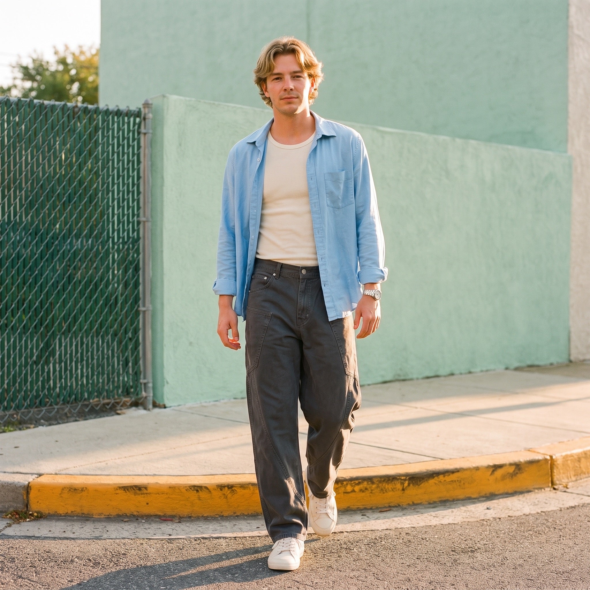 CURVED UTILITY PANT