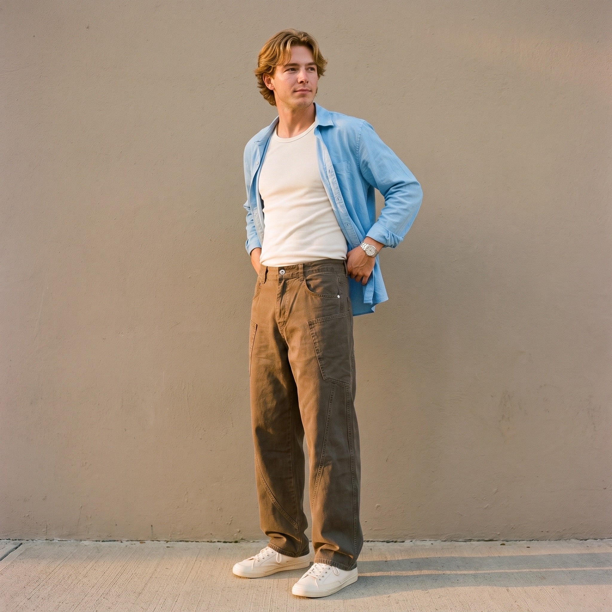 CURVED UTILITY PANT