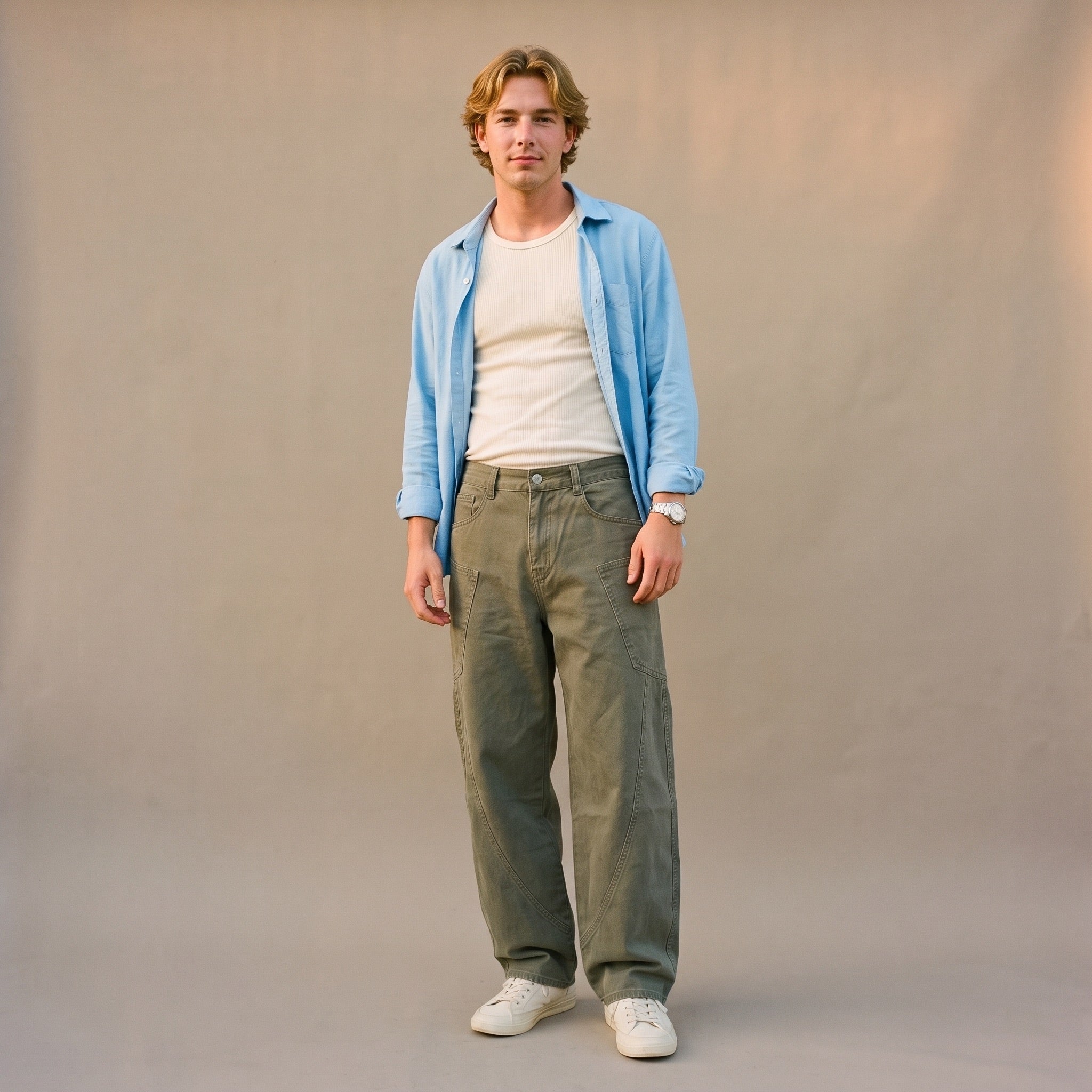 CURVED UTILITY PANT